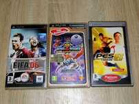 Gry na konsole PSP PES Pro Evolution Soccer 06, Fifa 06, Invizimals
