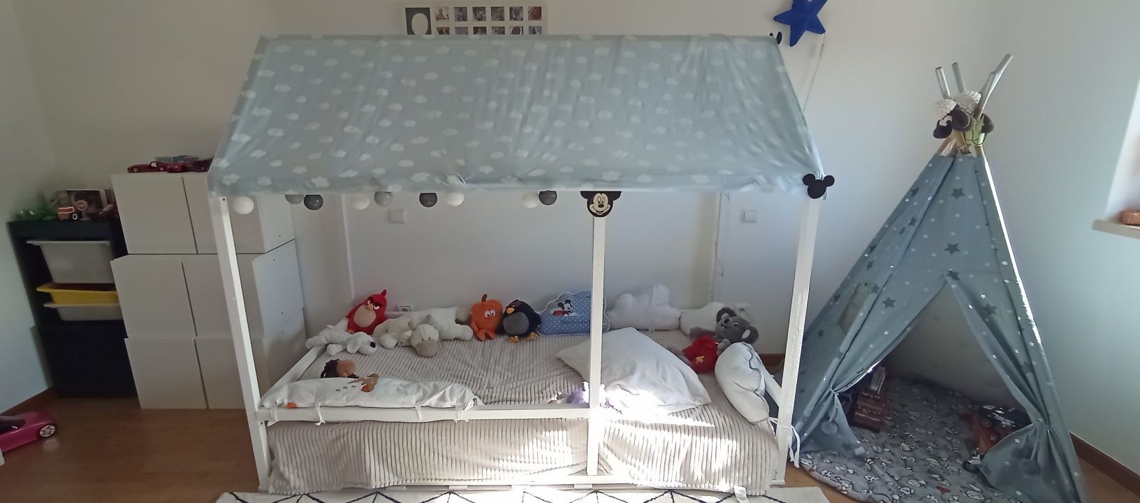 Cama Montessori tipo casinha 198x90