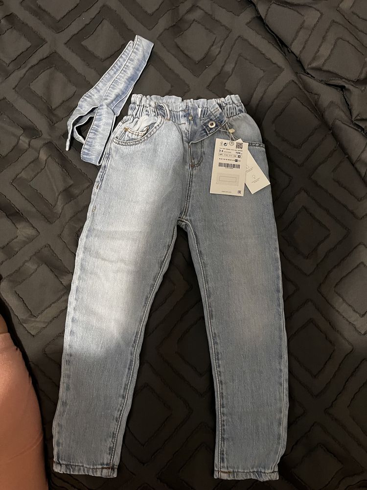 джинси і рубашка джинс Zara на дівчинку 3-4