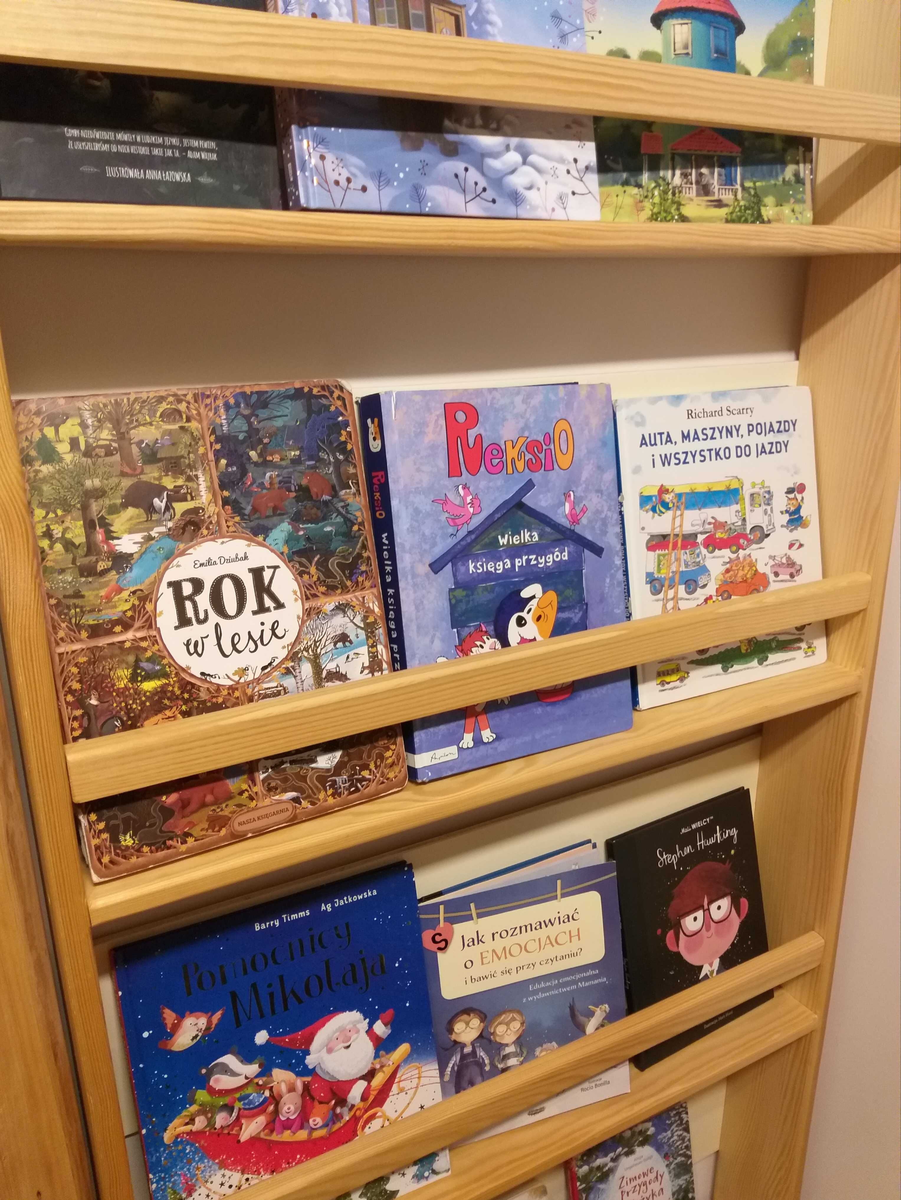 Biblioteczka półka na książki drewniana