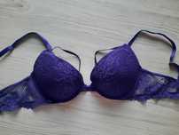 Бюстгальтер трусики стринги бразилианы Victoria's secret р.M стразы