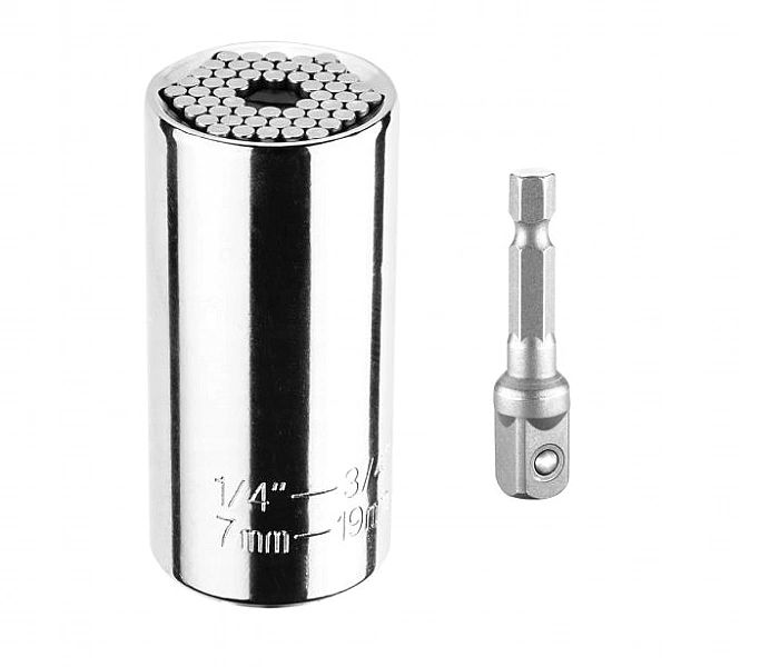 Nasadka Uniwersalna Igiełkowa Klucz Nasadowy 7-19 Mm, 1/4"-3/4", Graph