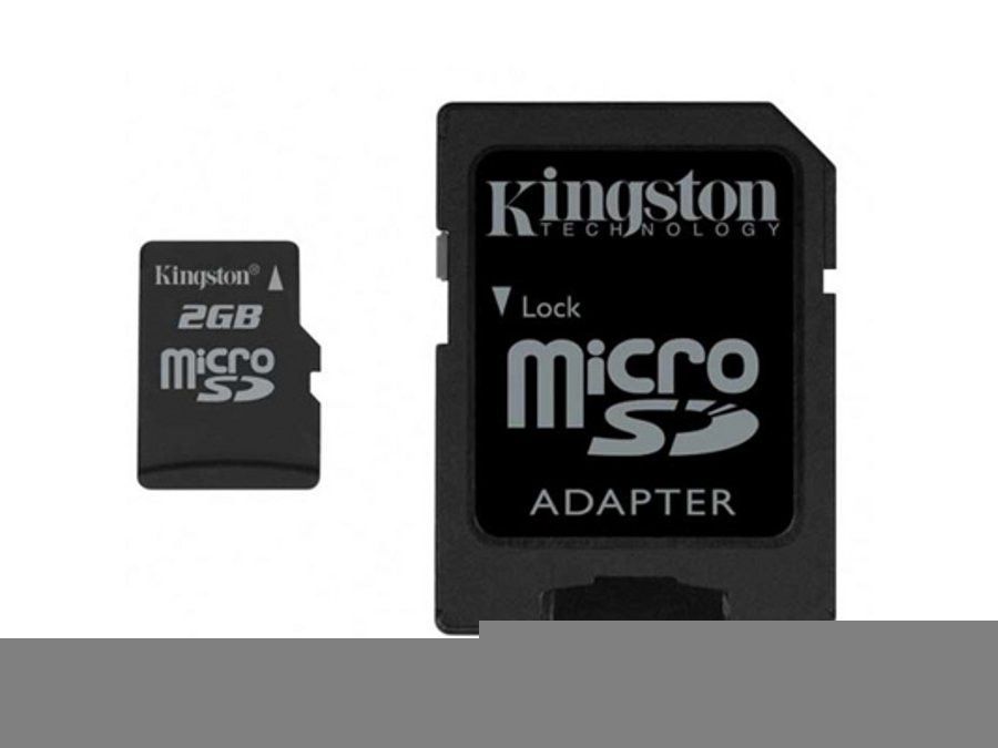 Karta Pamięci micro SD 2GB z adapterem SD Kingston