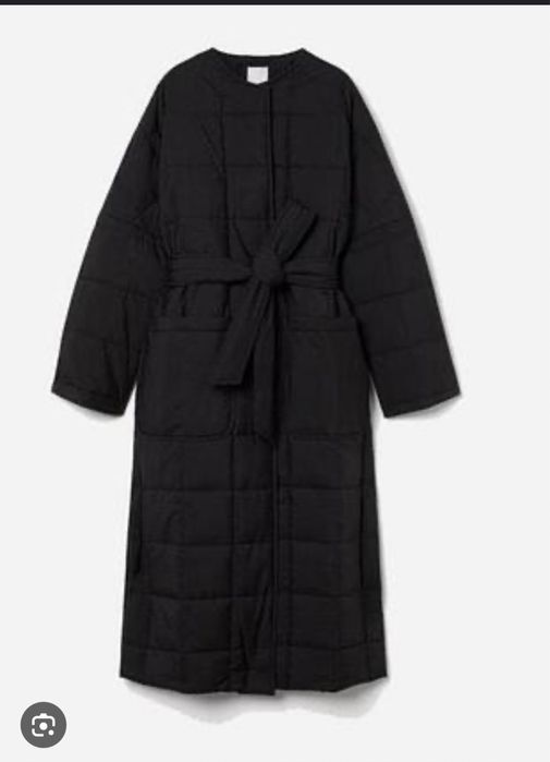 Стеганное пальто h&m