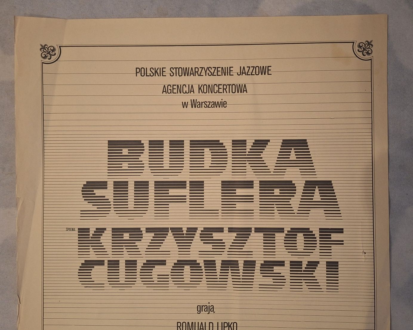 Plakat Budka Suflera Krzysztof Cugowski