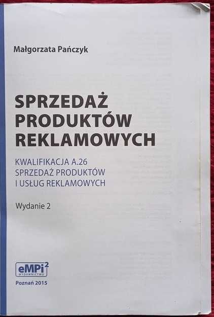 Sprzedaż produktów reklamowych A.26. podręcznik