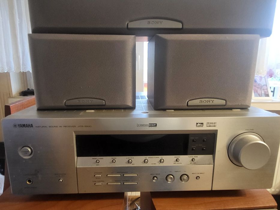 Amplituner Yamaha htr 5930 z głośnikami Sony