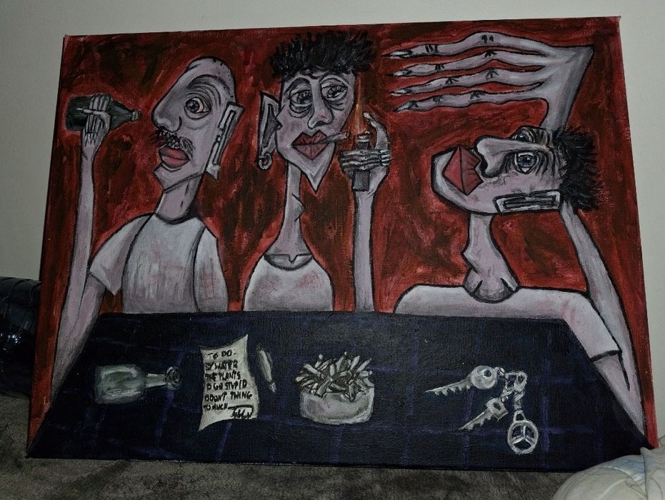 Ręcznie malowany obraz