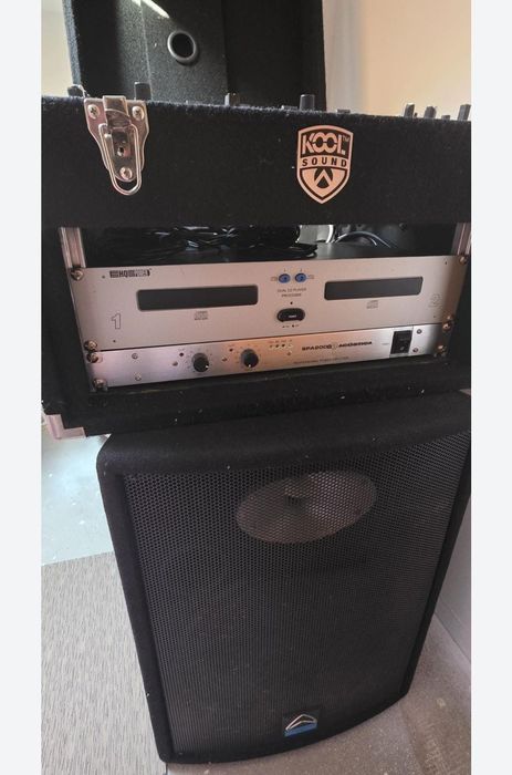 Sistema de som  usado