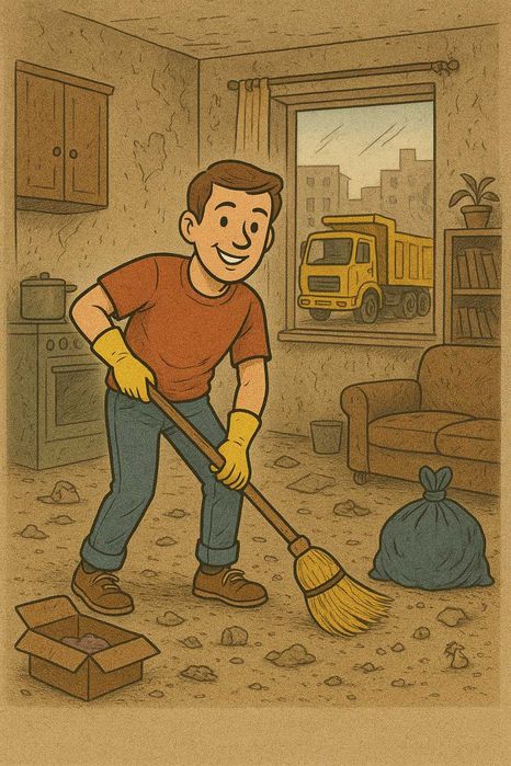 Sprzątanie i porządkowanie mieszkań, garaży i komórek lokatorskich