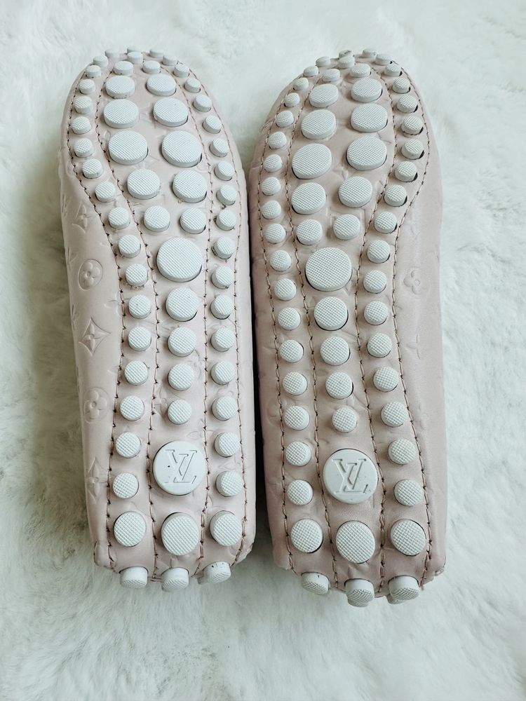 Mokasyny Louis Vuitton - roz. 39 - NOWE- pudrowy róż