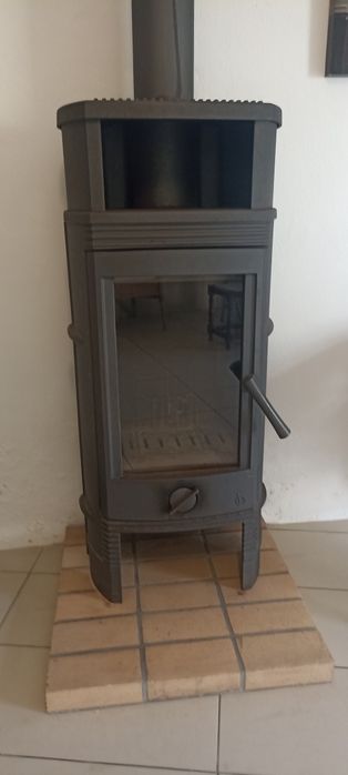 Salamandra ferro fundido a lenha