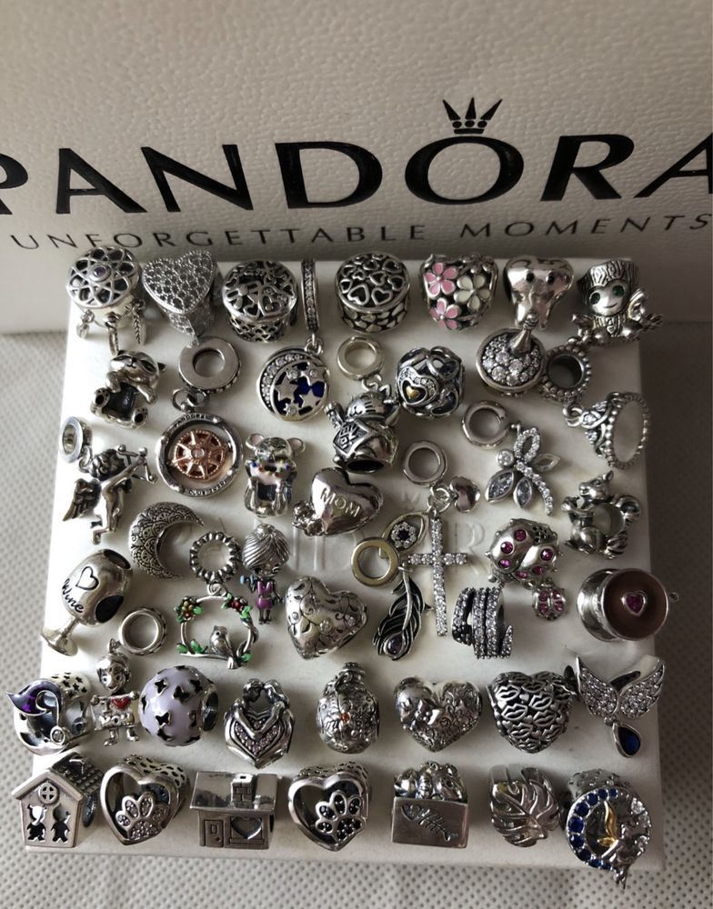 Шарм  для браслетів Pandora, срібло, ціна за будь який