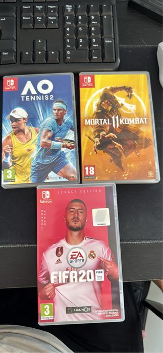 Jogos Nintendo SWITCH - FIFA 20 / Mortal kombat/ AO Tennis 2