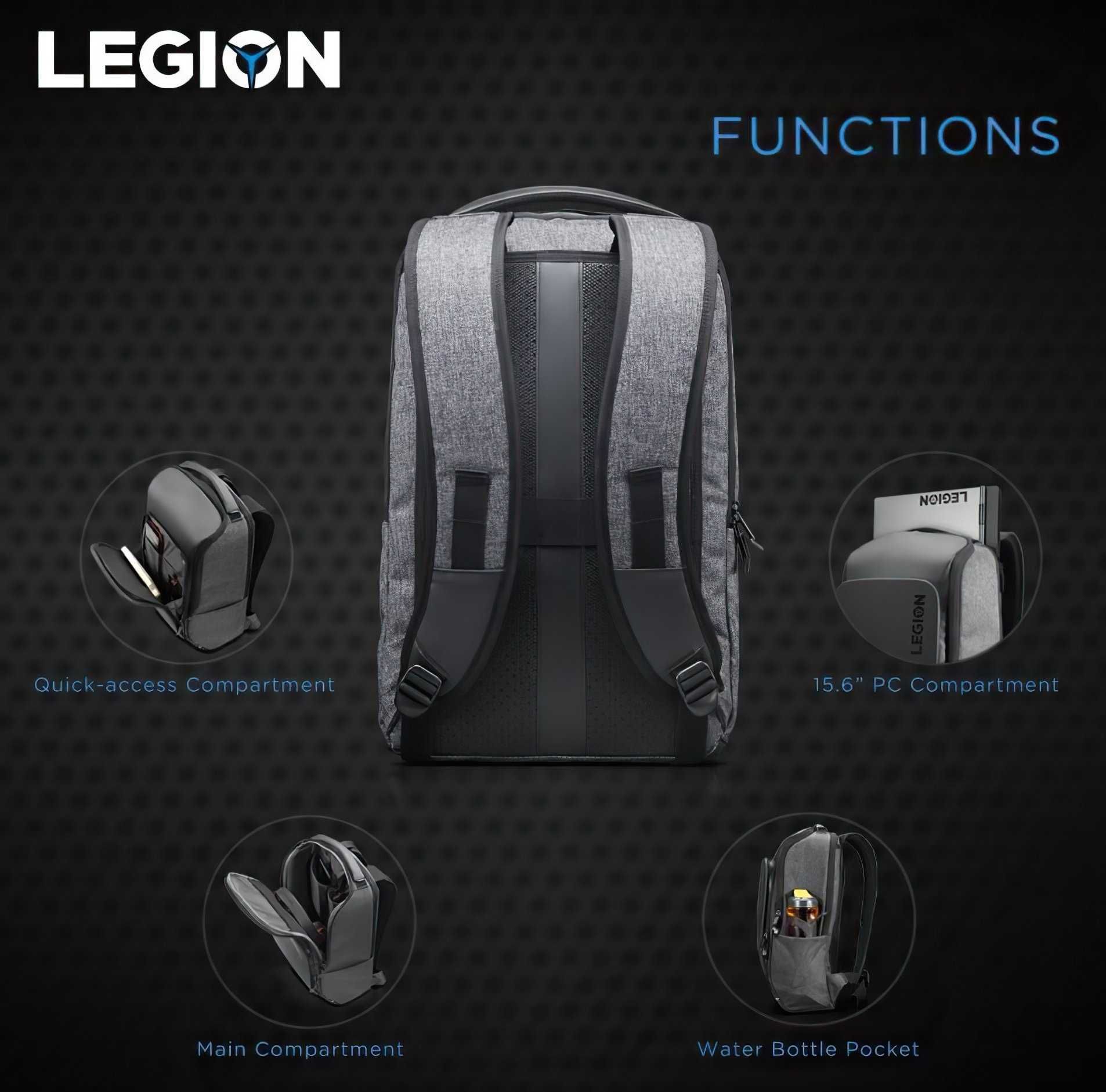 Рюкзак для ноутбука Lenovo Legion Recon Gaming Backpack 15.6" Grey