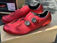 S-PHYRE Shimano SH-RC902 (r.44,45,46) Red Rouge, Carbon, szosa