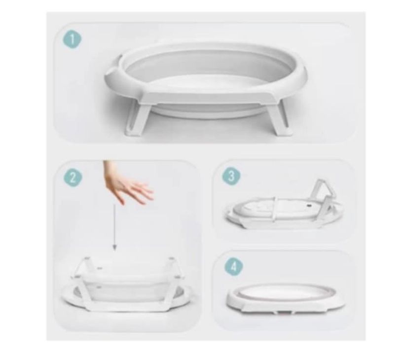 Wanienka składana ze stojakiem na kółkach