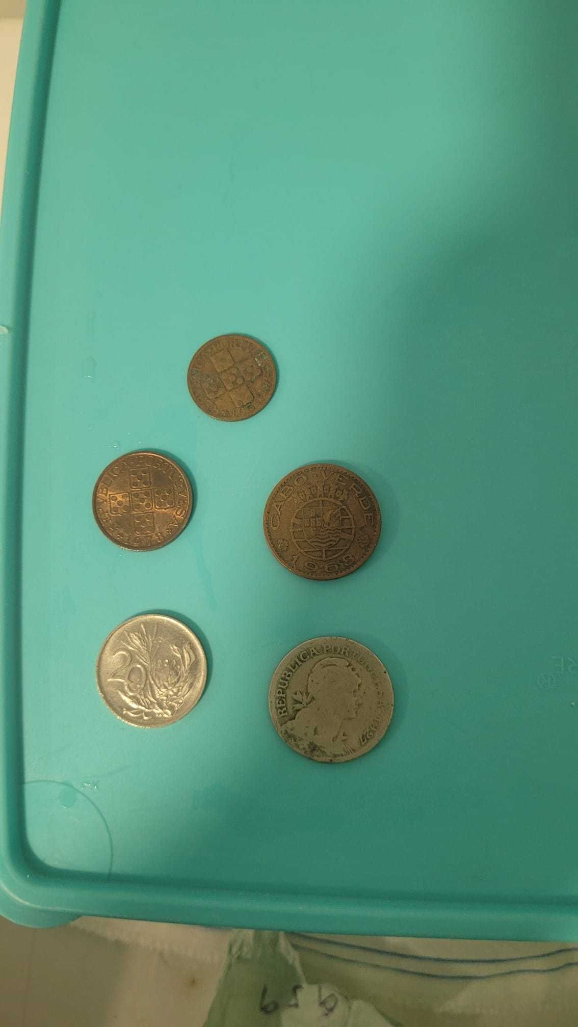 Lote Moedas Antigas Escudos