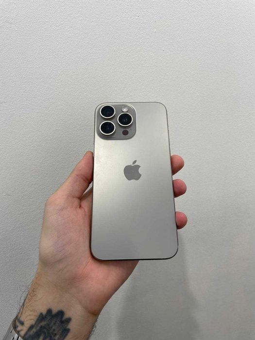 iPhone 15 Pro Max 256GB Natural Titanium 100% батарея KIBORG