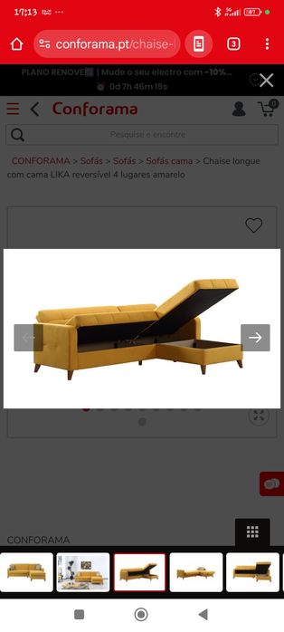 Vendo sofá cama chaise long