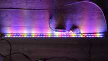Listwa LED 48W 105cm, barwa niebieska, z zasilaczem