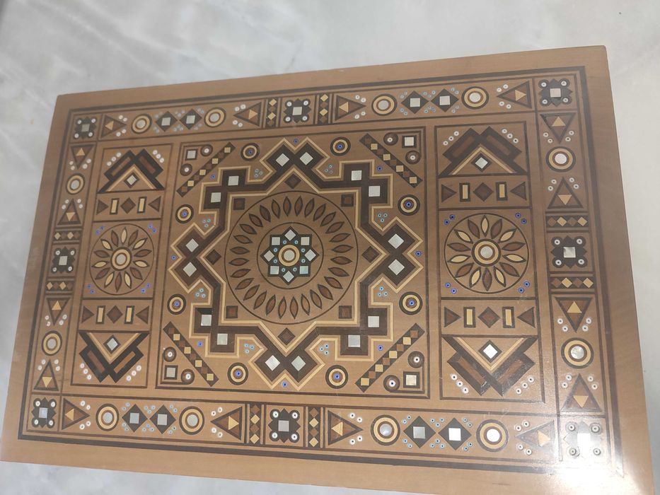 Шкатулка український сувенір дерево інкрустація 1980ті роки б.в.