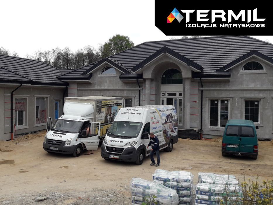 Ocieplanie poddasza Pianką PUR, Izolacja poddasza Pianą - TERMIL