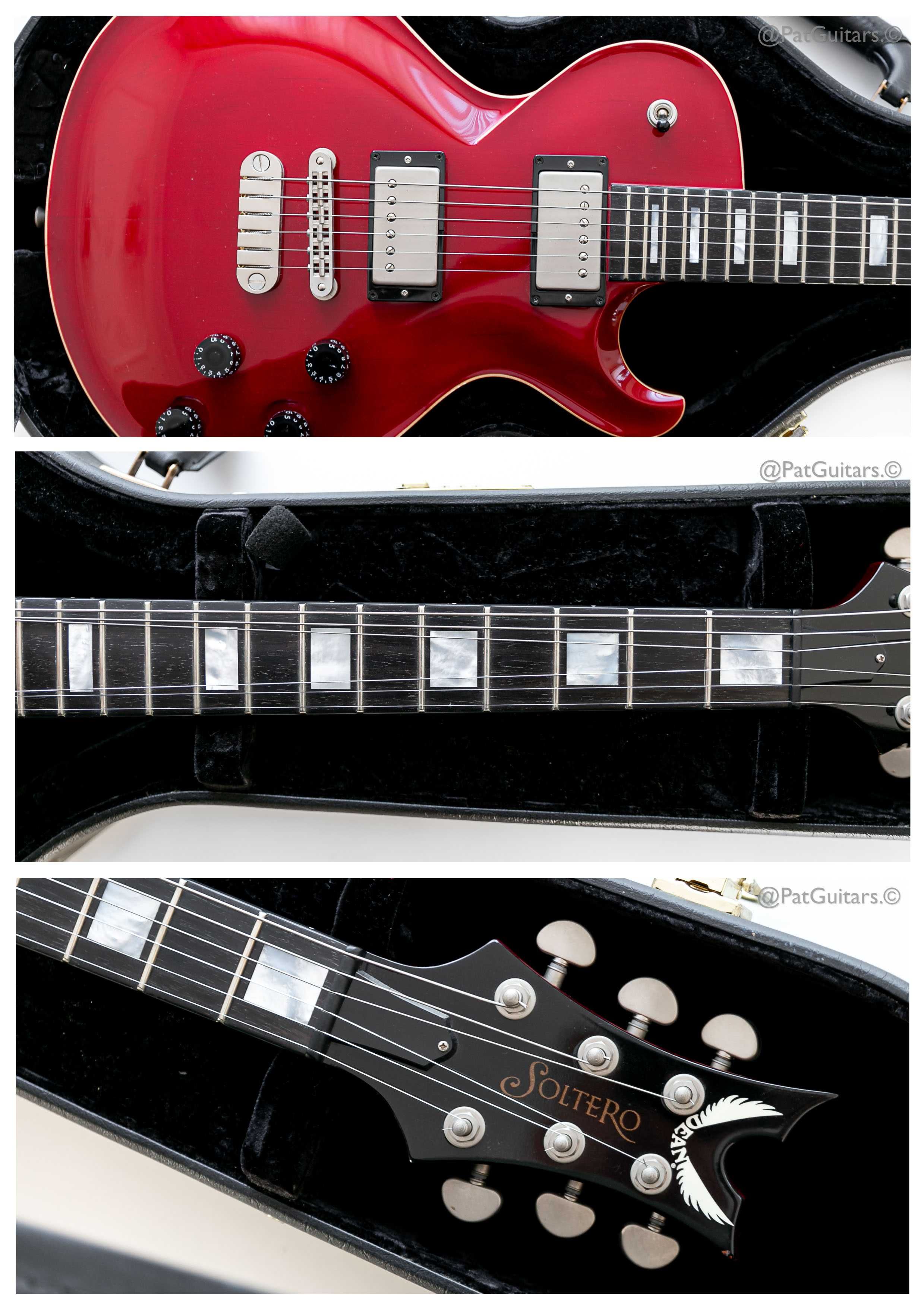 2008 Dean Custom Shop Soltero USA in Trans Red