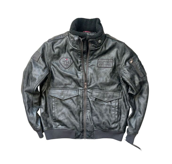 Tommy Hilfiger nowa kurtka męska sztuczna skóra r. L