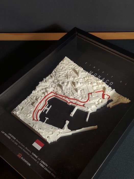 Quadro Mónaco 3D - Formula 1 - Poster F1