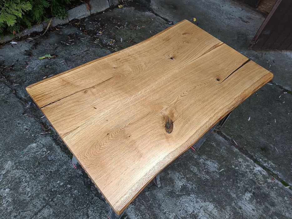 Blat dębowy 2 na stół biurko ławę Live Edge 127x75