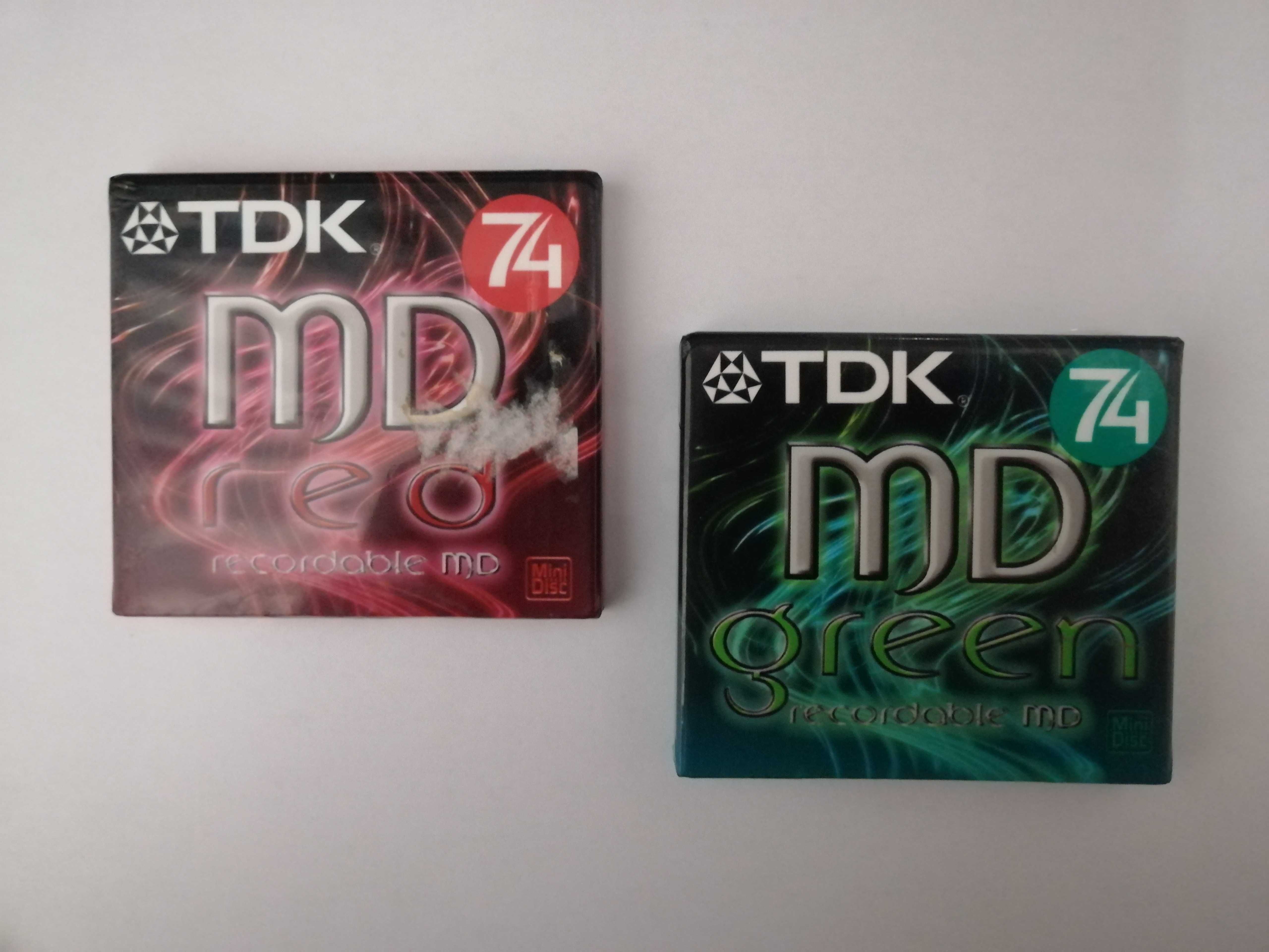 MD Discos novos selados  marca TDK grean e Red de 74 minutos