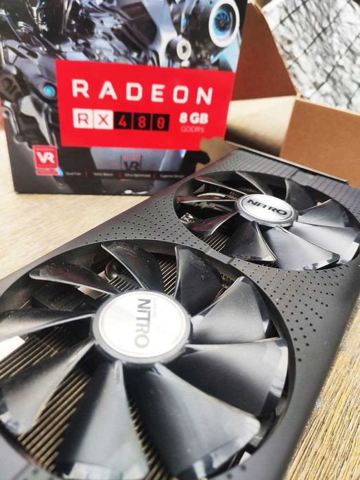 Sapphire Nitro+ Radeon RX480 8Gb состояние идеальное заводские пломбы