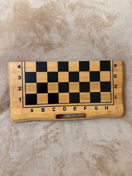 Шахи шашки нарди 3 в 1 набір настільних ігор з бамбука - Подарунок