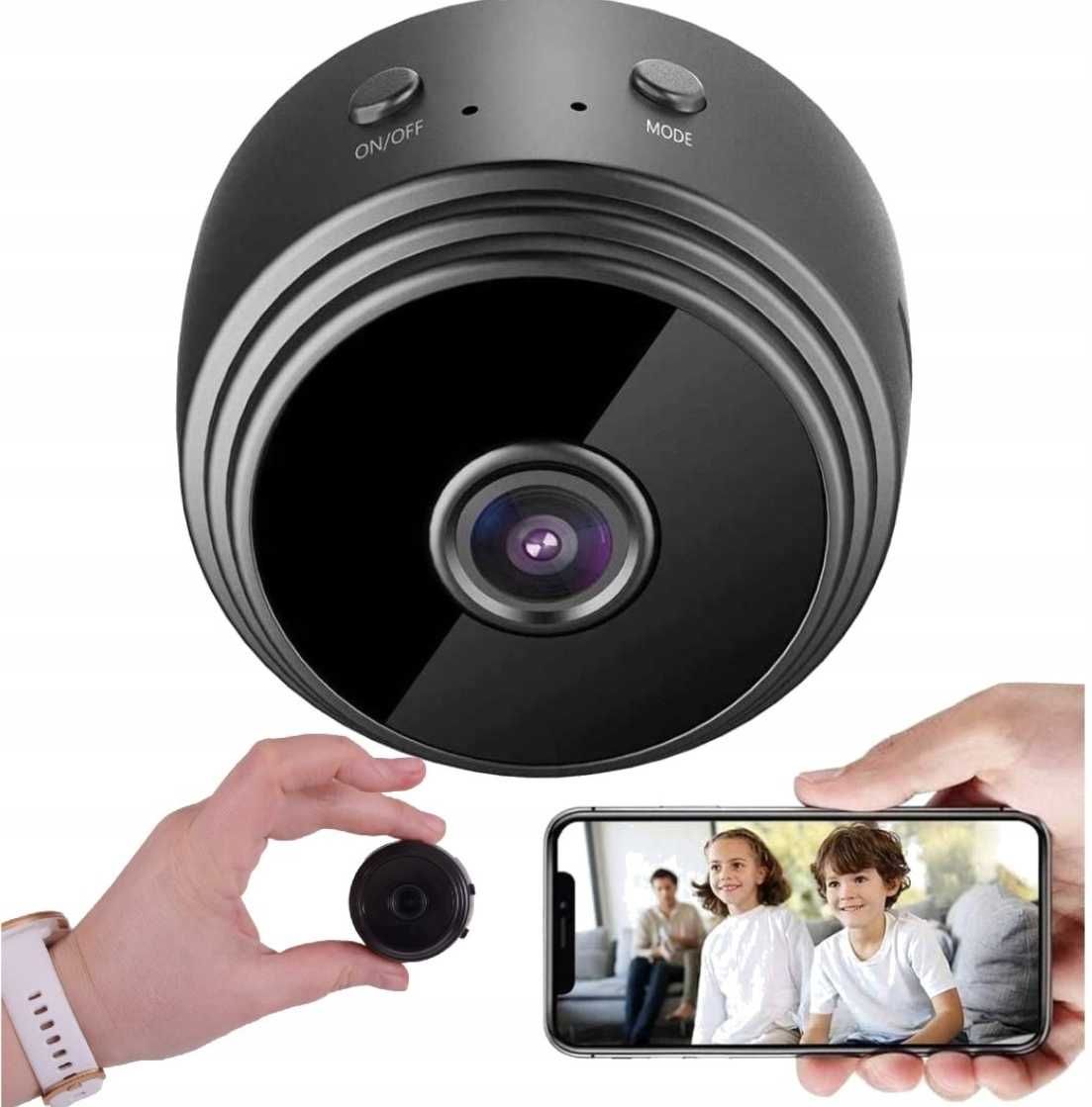 KAMERA BEZPRZEWODOWA szpiegowska mini noktowizyjna WIFI SMART