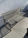 Banco de jardim inox
