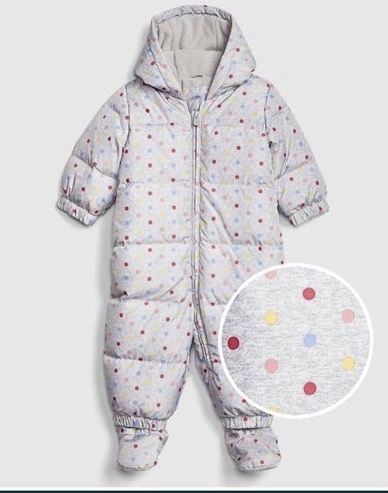 Зимовий Комбінезон для дівчинки Gap (геп, гап) 0-6м зимний комбинезон