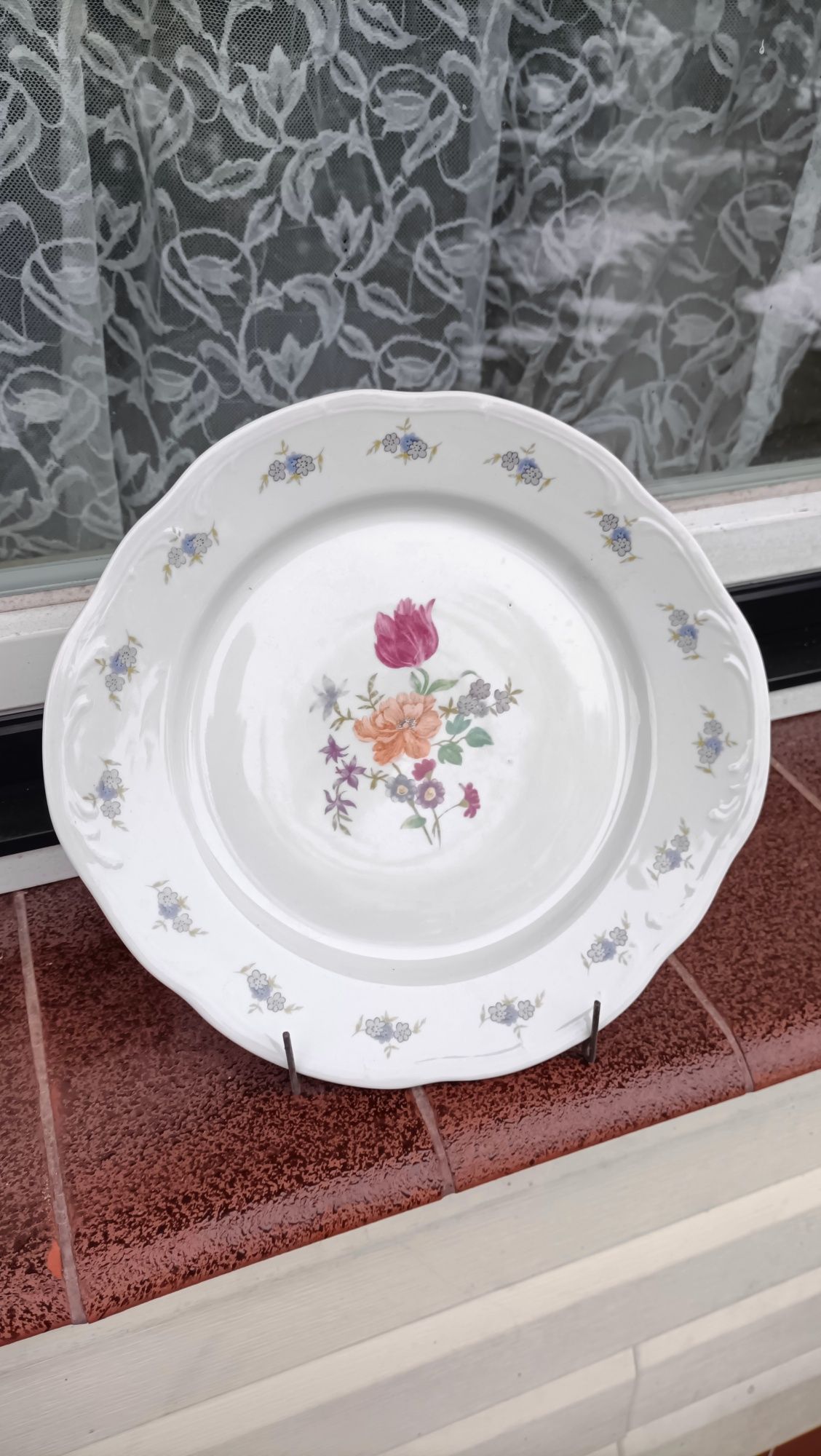 Porcelana Włocławek piękna porcelanowa patera T10