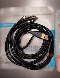 Зарядный кабель 3 в 1, Type-C\Micro USB\iPhone 1,2 м, 6А