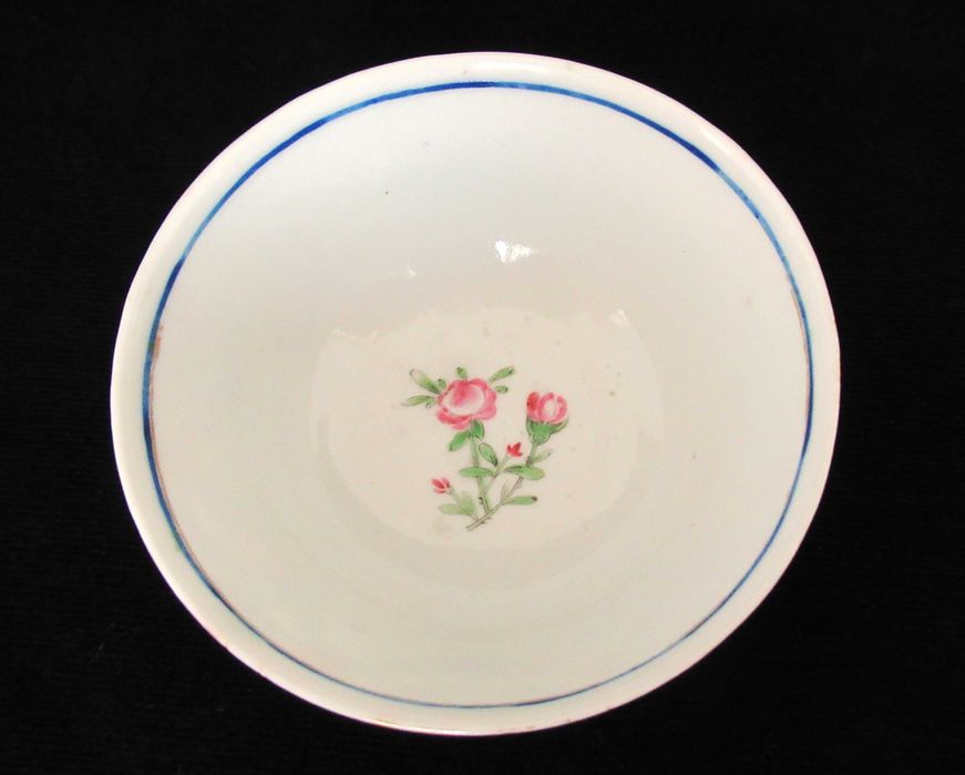 Taça e Pires Porc. China, Cia. Índias Séc. XVIII (Ref. 3)