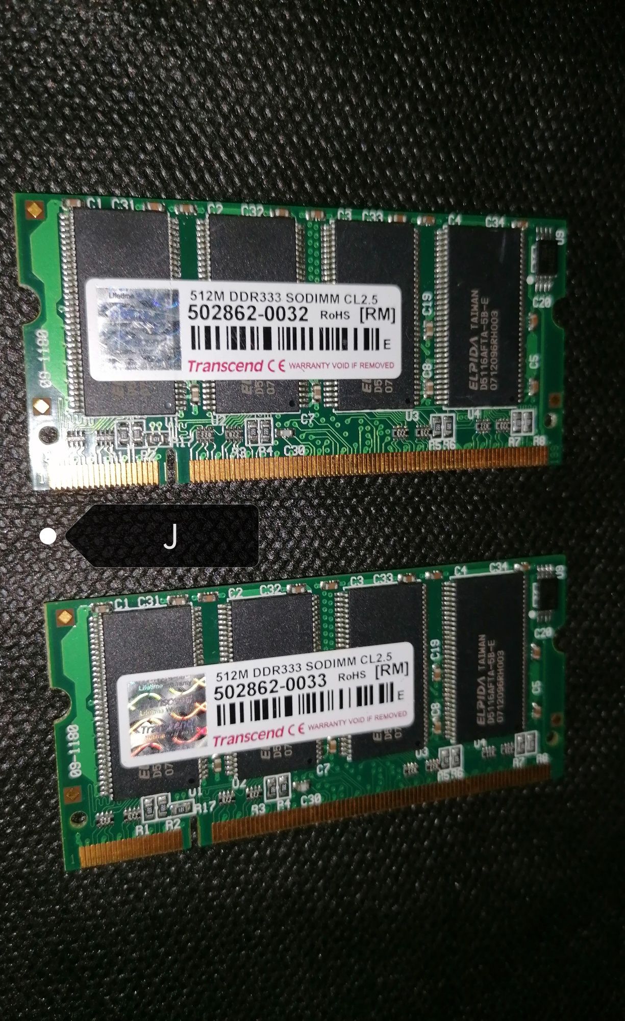 Memórias portátil DDR 2GB