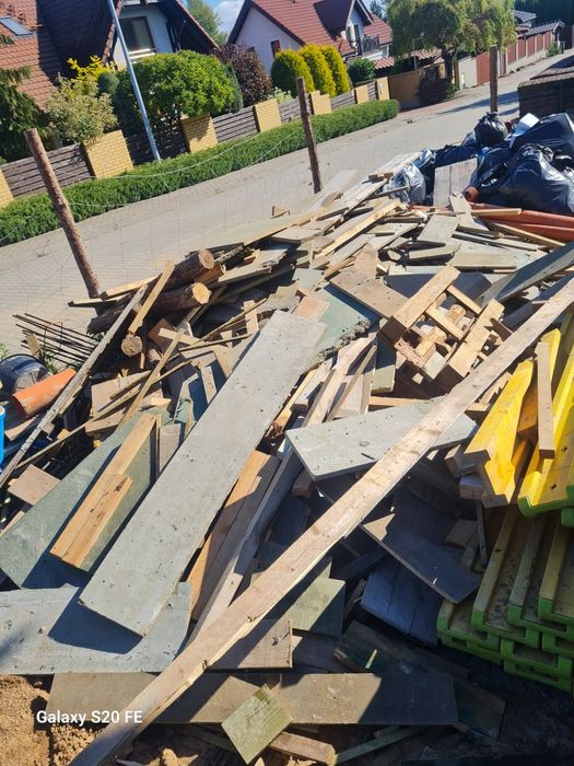 Za darmo materiały drewniane po budowie