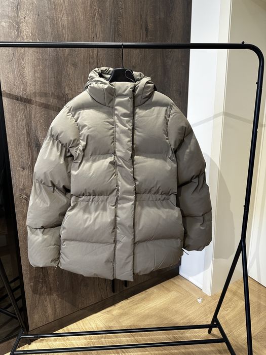 Пуфер пуховик зимова куртка weekday беж тауп хс м л