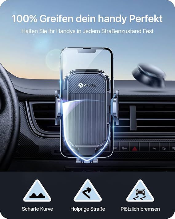 andobil uchwyt samochodowy na telefon smartfon na wentylację