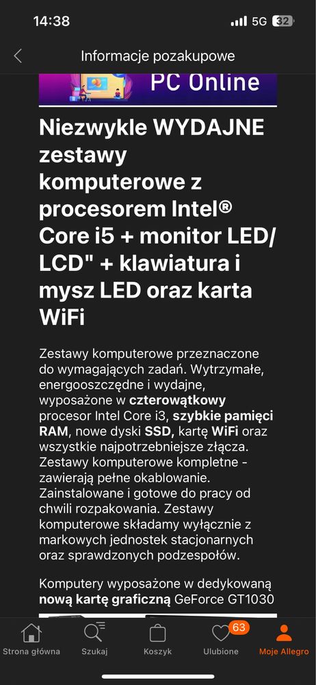Zestaw pc gamingowy