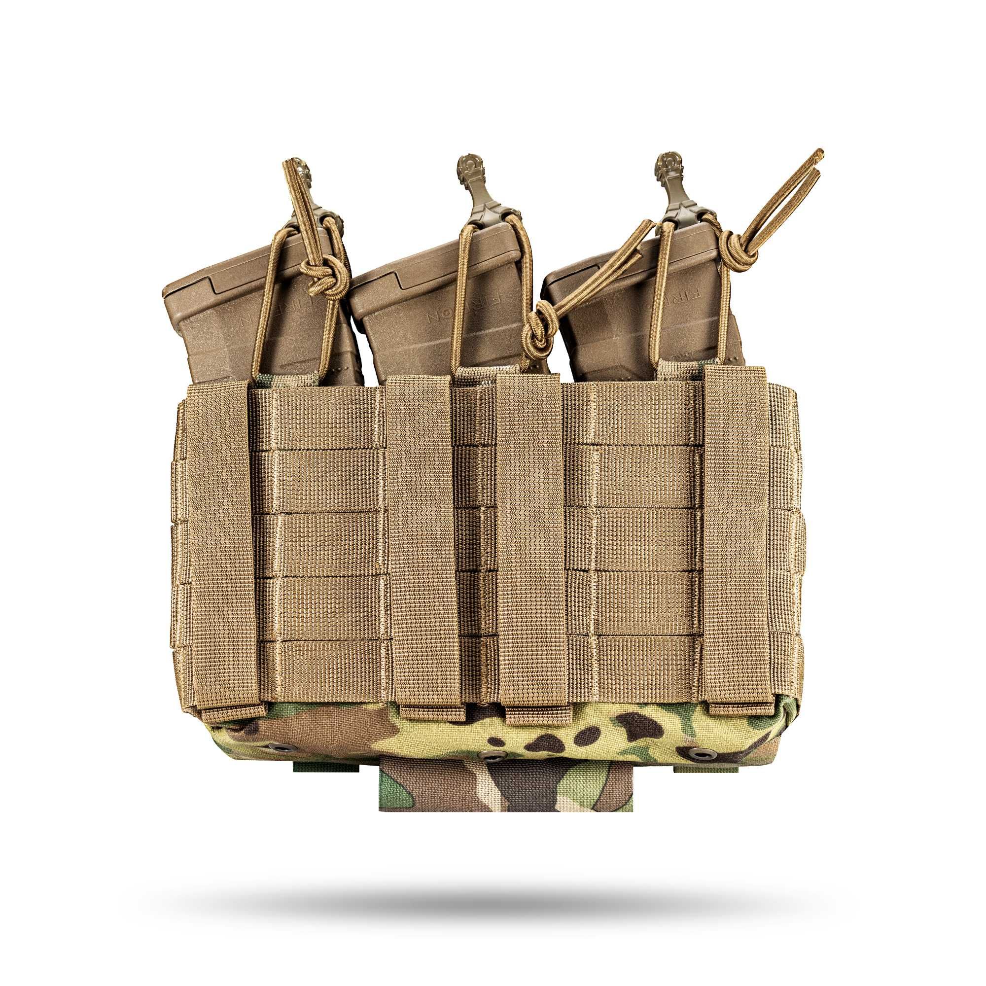Адмін підумок MOLLE, потрійний, під АК/AR (мультикам, піксель, койот)