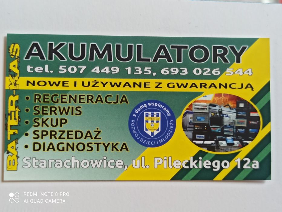 Akumulatory wszystkich marek duży wybór atrakcyjne ceny nowe i użwane