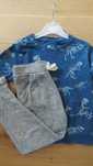 Spodnie joggers komfort popiel + gratis bluza denim dino r 104/110
