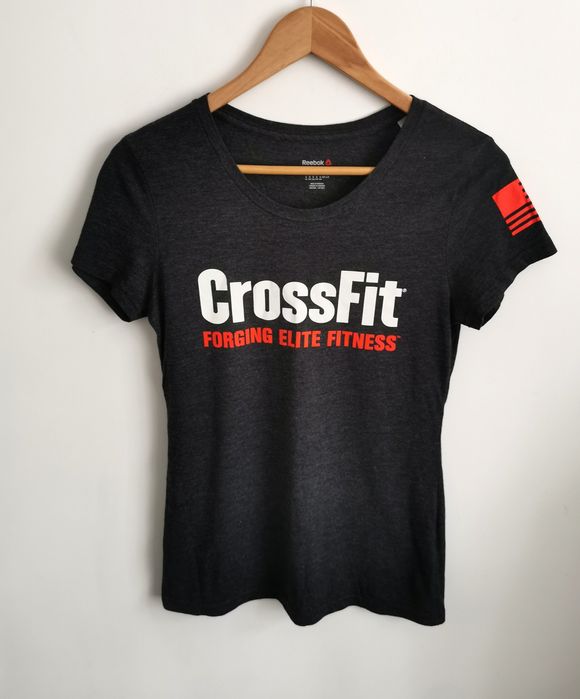 Reebok Cross fit t-shirt koszulka krótki rękaw sportowa logowana S