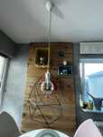 Lampa sufitowa loft IKEA BRUNSTA : klosz+oprawka z kablem+żarówka